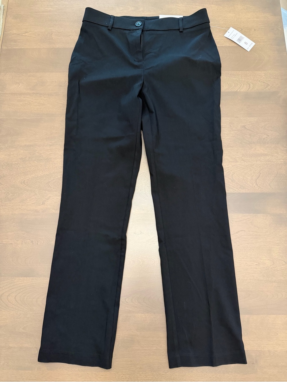 NWT Rafaella The Straight High Rise Black Pants Size 8